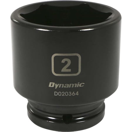 Dynamic 3/4" Drive Standard Socket, Black Phosphate, Tools 3/4" Drive 6 Point SAE, 2" Standard Length D020364